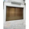 Puerta de almacén de garaje de aluminio de aluminio de doble capa